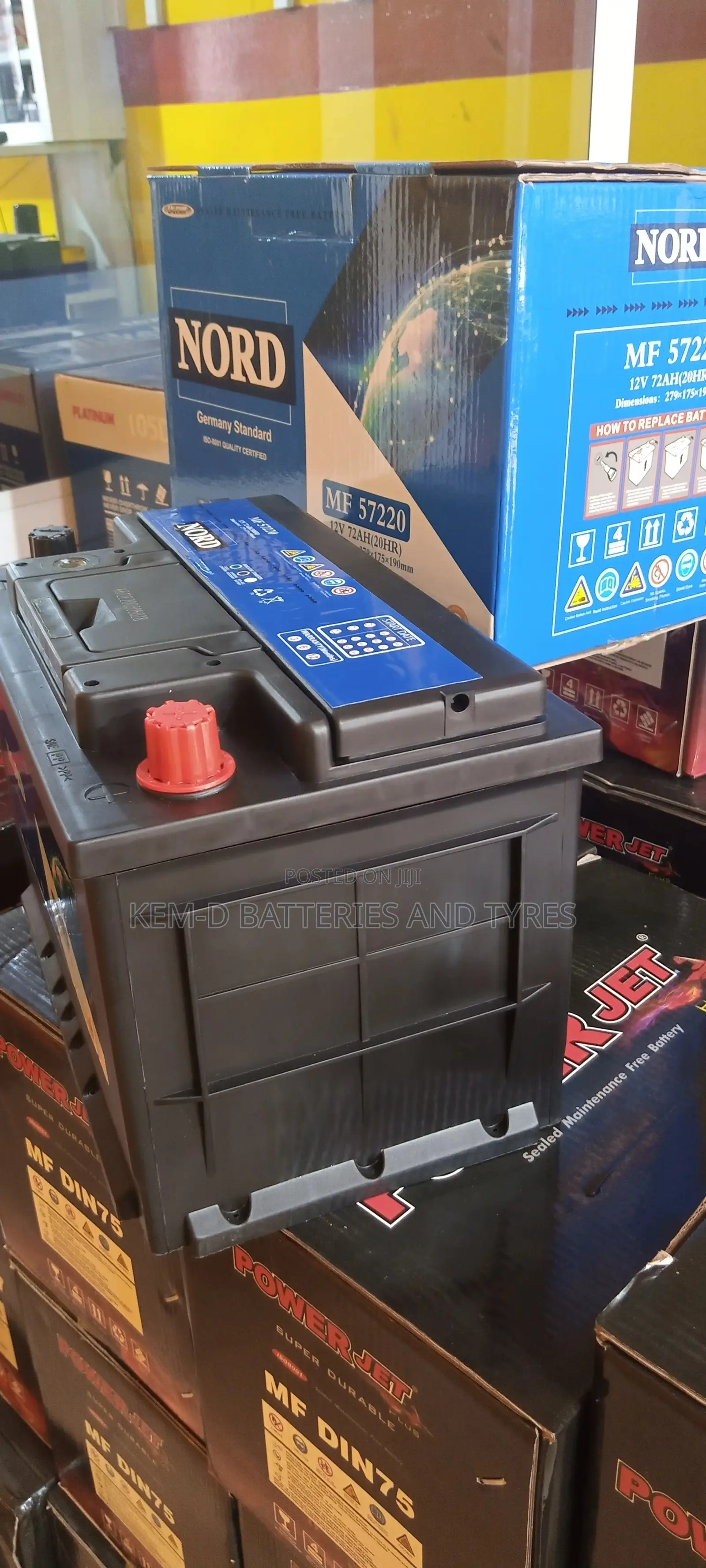 15 Plates Nord Car Battery + Free Delivery