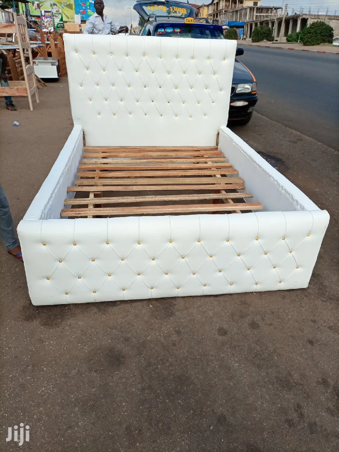Leather Double Bed