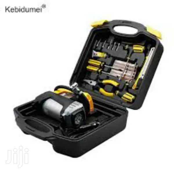 Portable Car Tire Pump Set of Tools