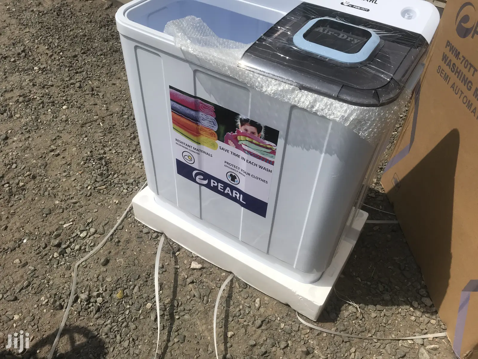 Transparent Lid Pearl 7kg Twin Tub Semi Auto Washing Machine