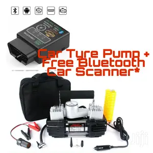 Car Tyre Inflator + Free Bluetooth Car Scanner