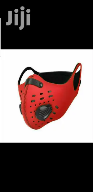 Red Mask Filter Pollution Sports Wear