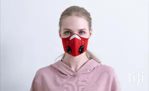 Red Mask Filter Pollution Sports Wear