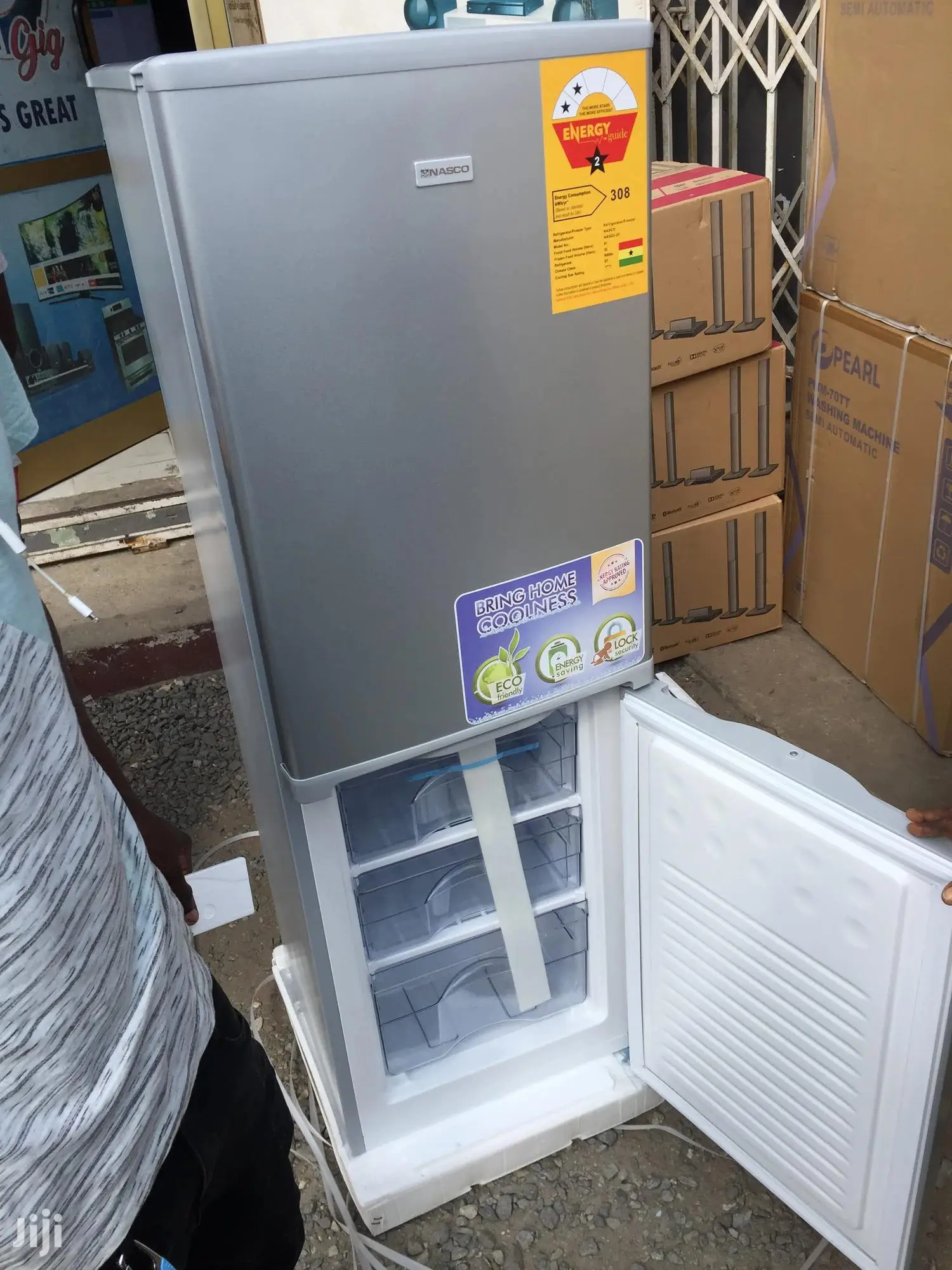 Newly Sealed Nasco 143 L Down Freezer Double Door Fridge %