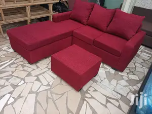 Lovely Wine Lshaped Sofa.Promo