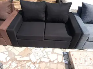 Pure Balck 2in1 Sofa. Free Delivery ❤🖤