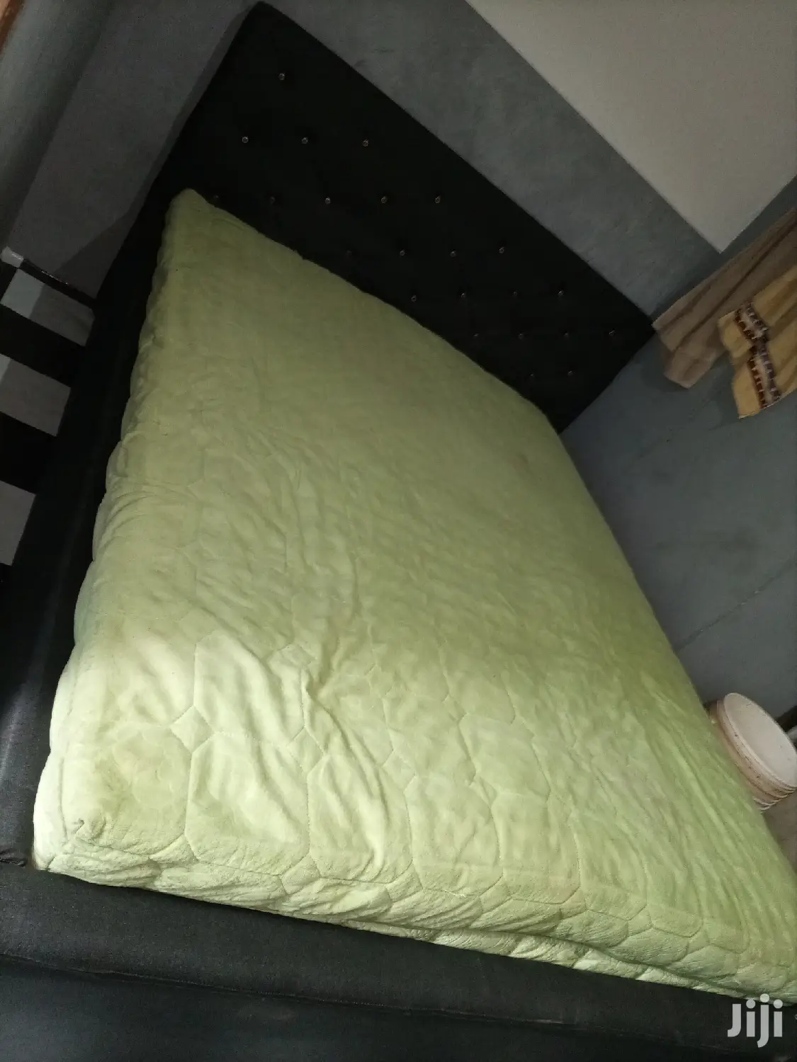 Black Bed With Mattress.Prromotion