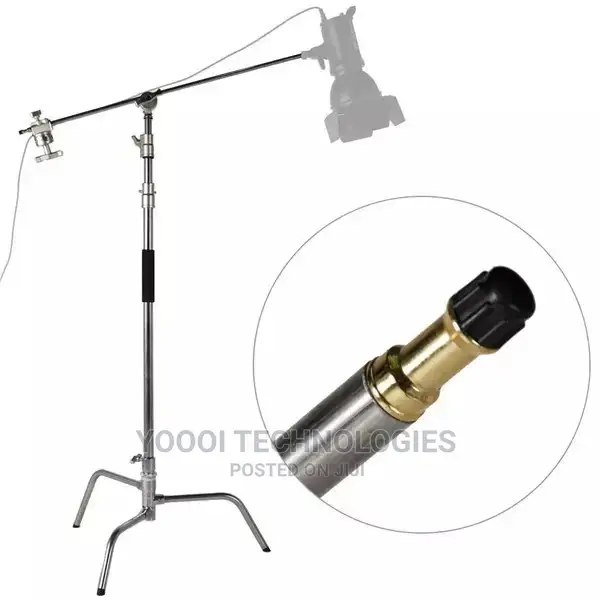 3.35 Pro Photo Studio Heavy Duty C Stand With Boom Arm