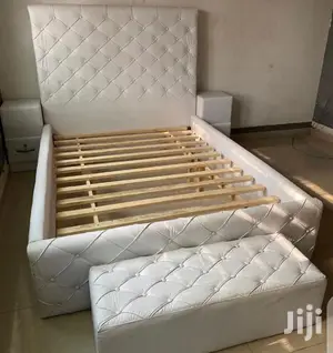 Leather Double Bed