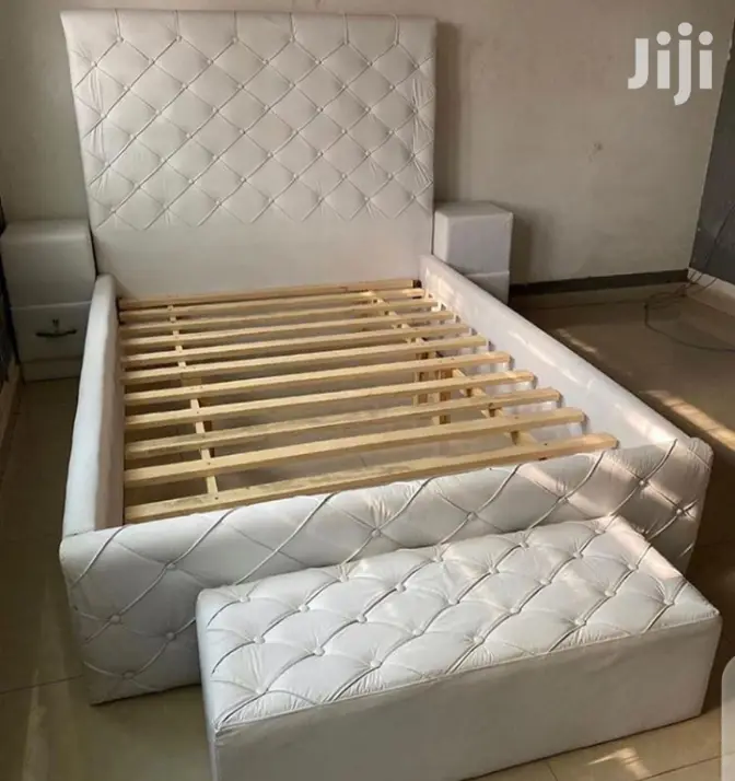 Leather Double Bed