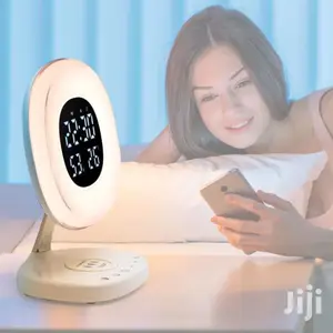Promate Aurarise Clock,6 Color LED+Wireless Charging Station