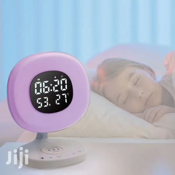 Promate Aurarise Clock,6 Color LED+Wireless Charging Station