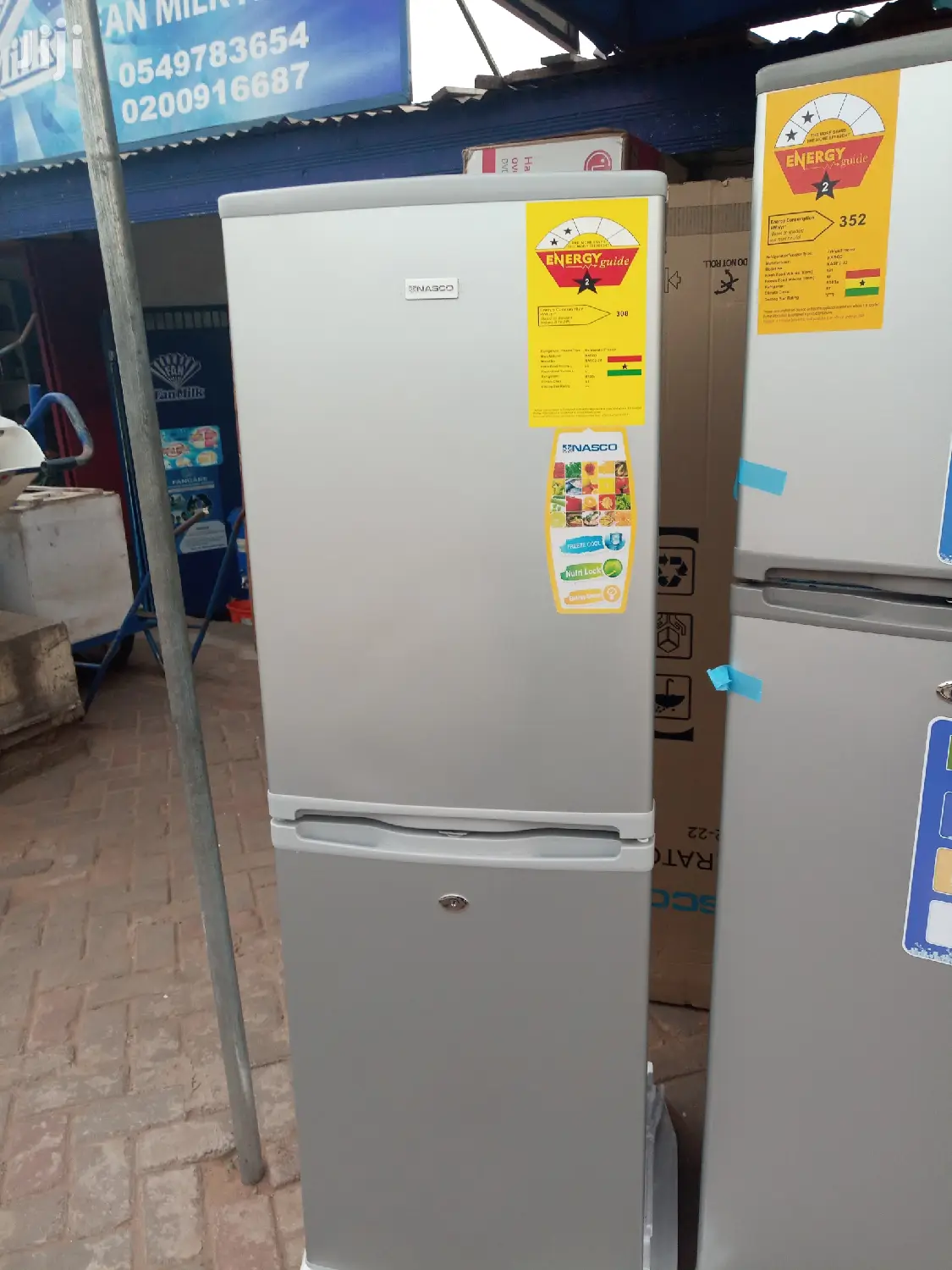 Nasco 140ltr Double Door Refrigerator