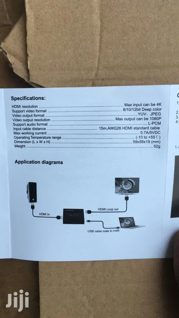 HDMI Video Capture Card 4k