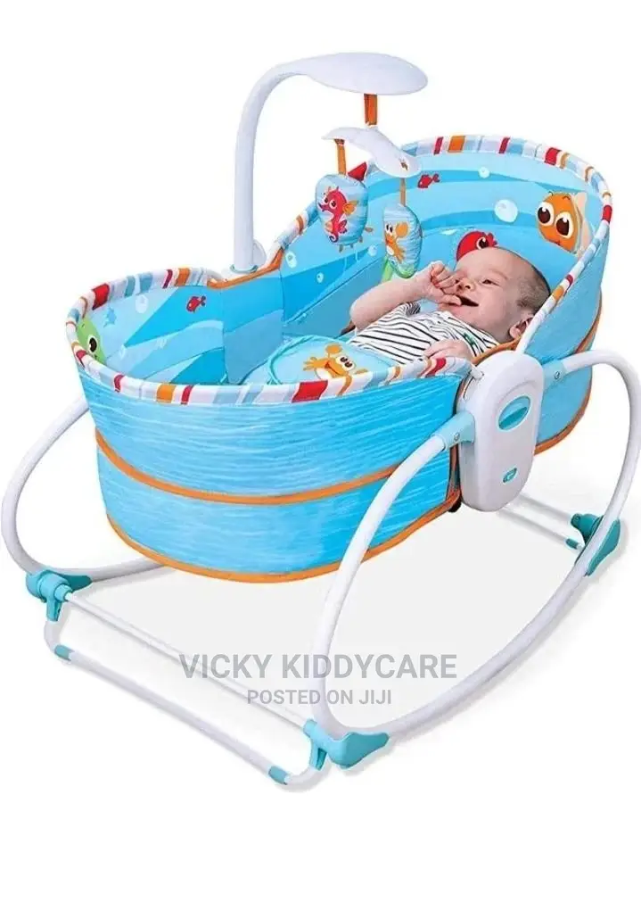 5 In 1 Baby Bassinet Bouncer With Mosquito Net
