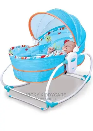 5 In 1 Baby Bassinet Bouncer With Mosquito Net