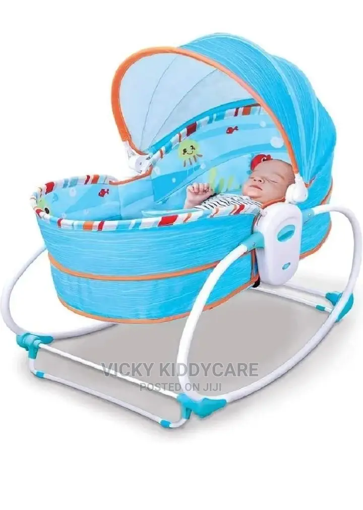 5 In 1 Baby Bassinet Bouncer With Mosquito Net
