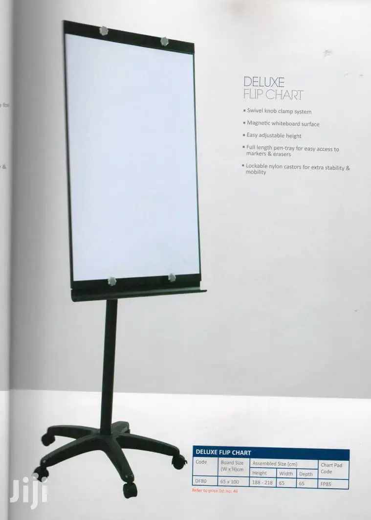 Wheels Flip Chart Stand in Accra Metropolitan Stationery, Millicent
