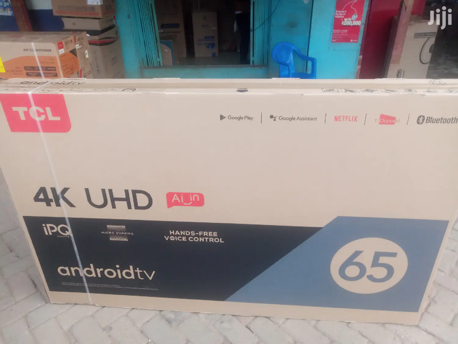 Tcl 65" Flameless Uhd Smart(Andriod) Satellite Led Tv