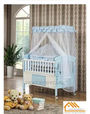 Baby Einbob Wooden Cot With Drawers
