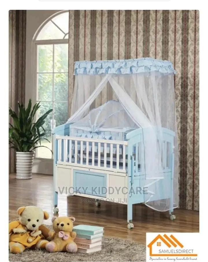 Baby Einbob Wooden Cot With Drawers