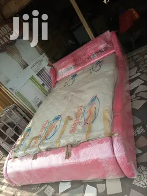 Pinky Queensize Bed Witj Mattress . Free Delivery