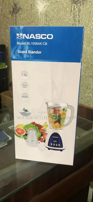 Nasco 1.5 Litre Plastic Body 400watts Blender