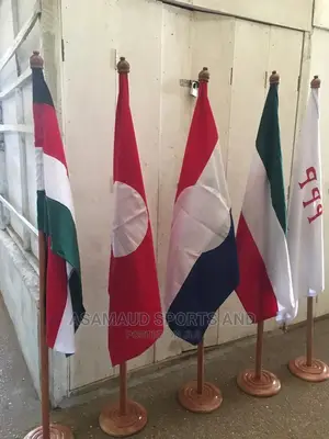 Original Wooden Flag Stand at Cool Price