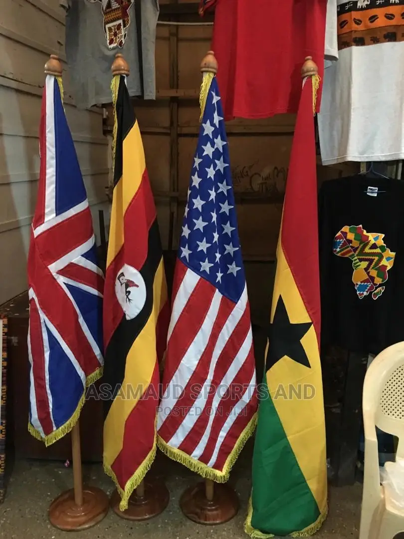 Original Wooden Flag Stand at Cool Price