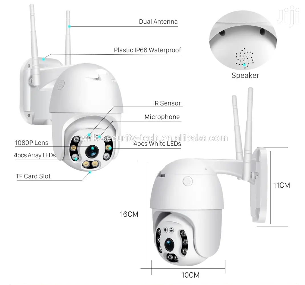 Ip66 Ptz CCTV Camera 3mp IR