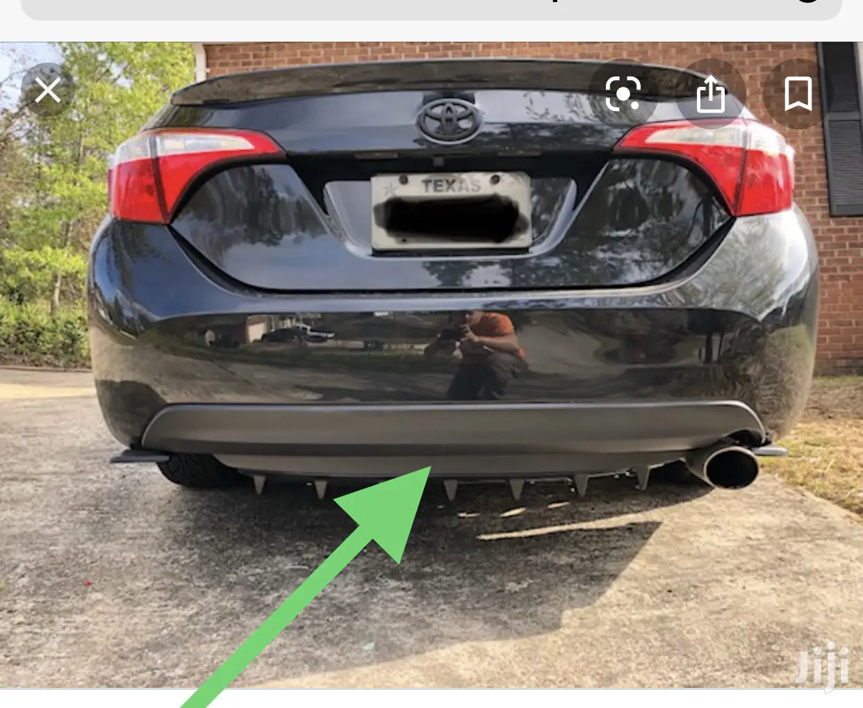 Toyota Corolla Bumper Diffuser