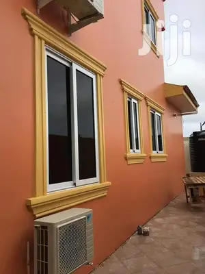 White Italian Window With Dark Glass