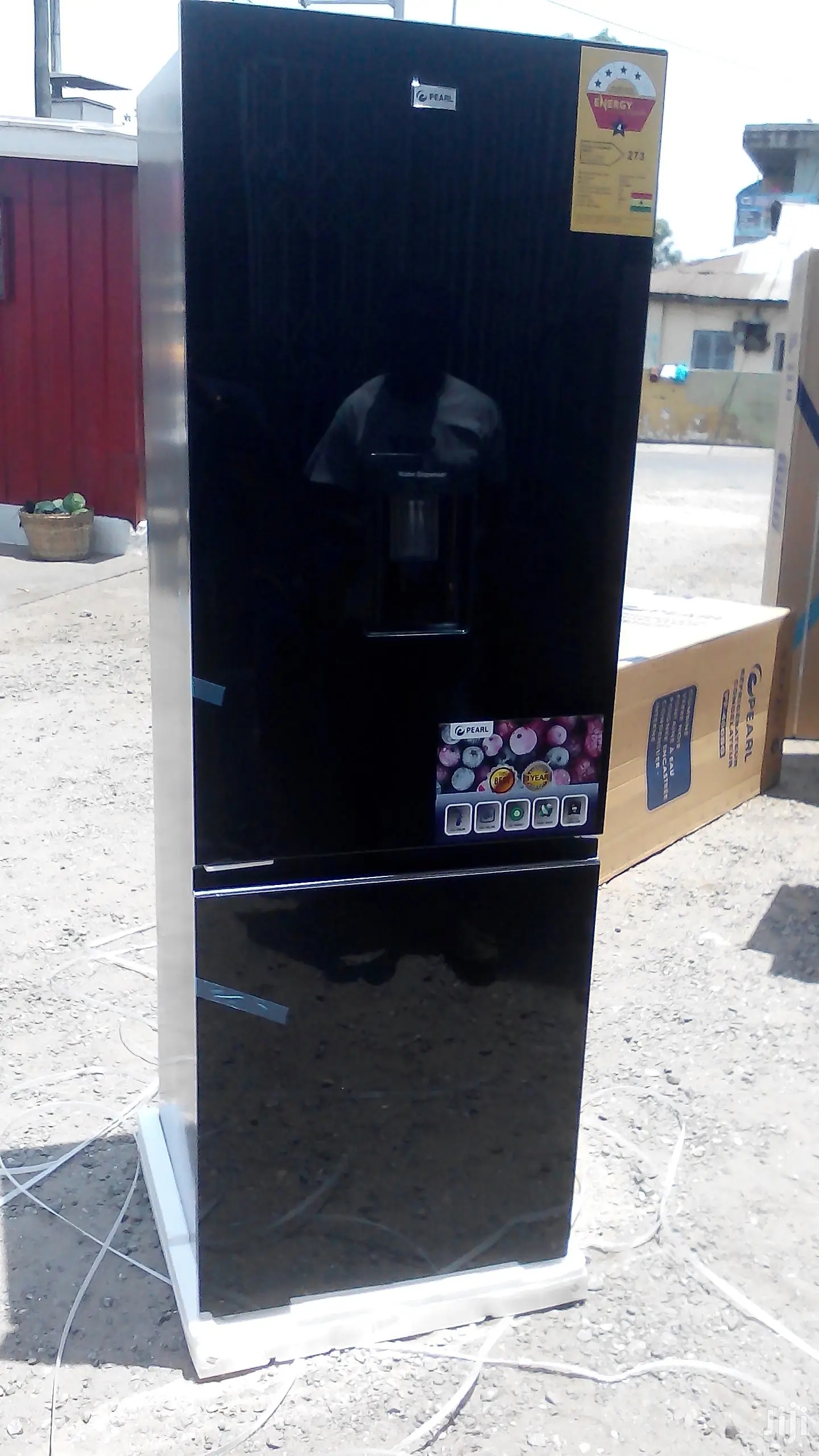 Superb Pearl 400b Black Mirror Bottom Freezer Fridge