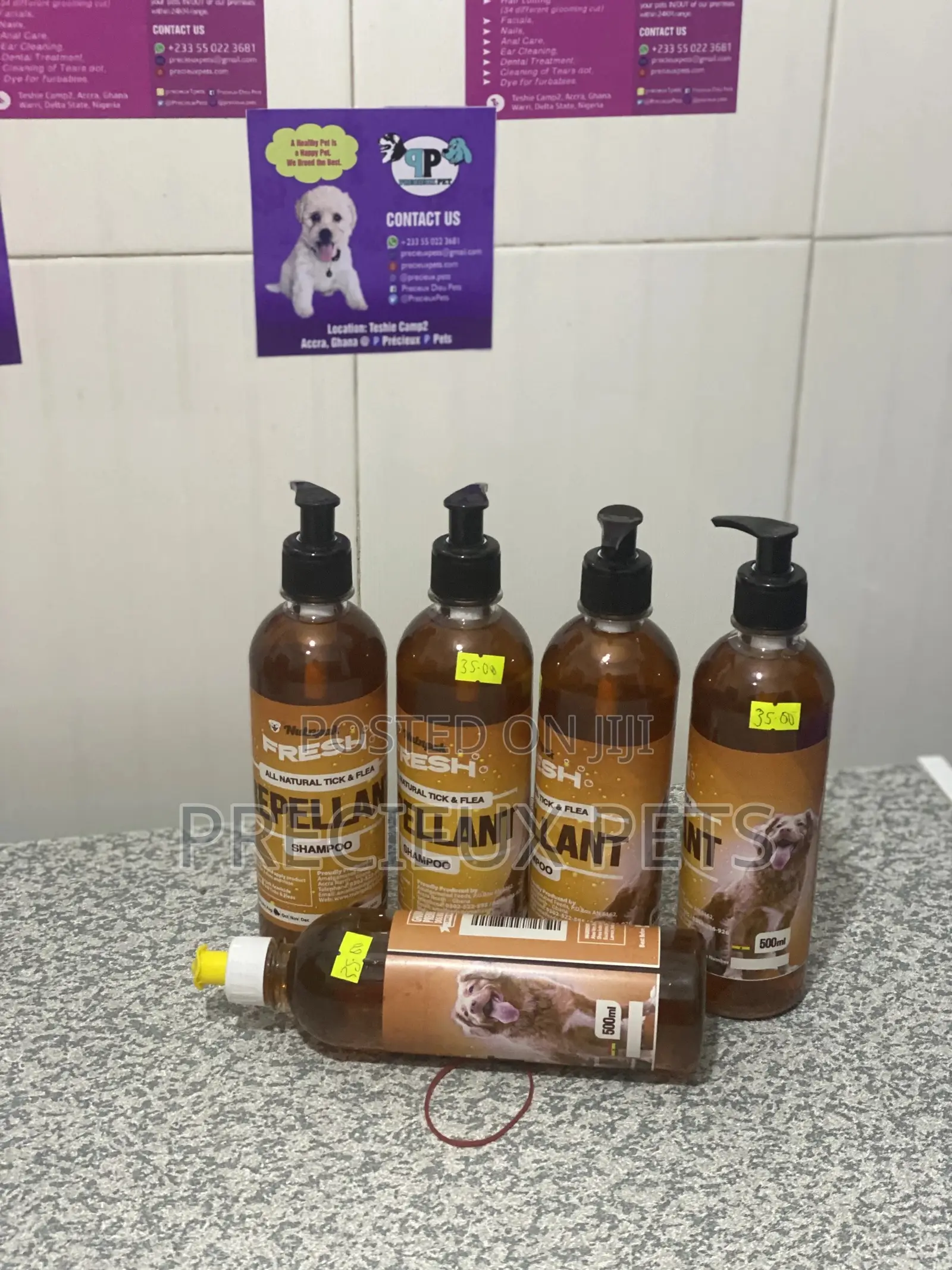 Repellant Shampoo for Ticks and Fleas