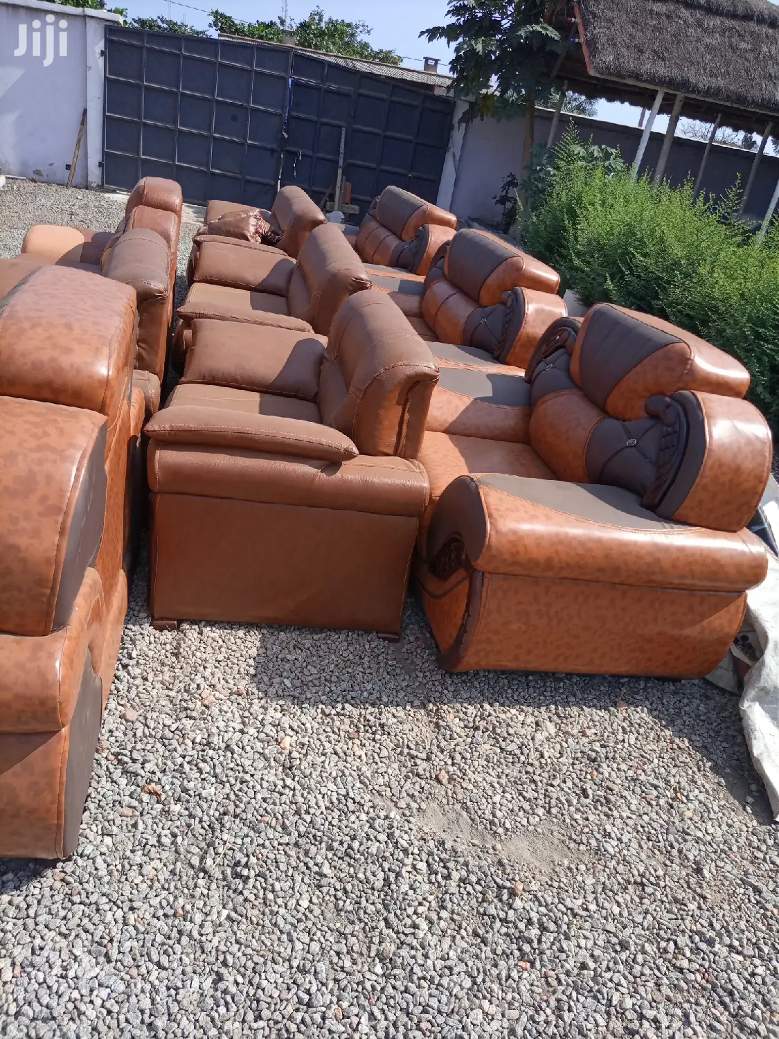 Sofa Set. Quality Leather . Free Delivery