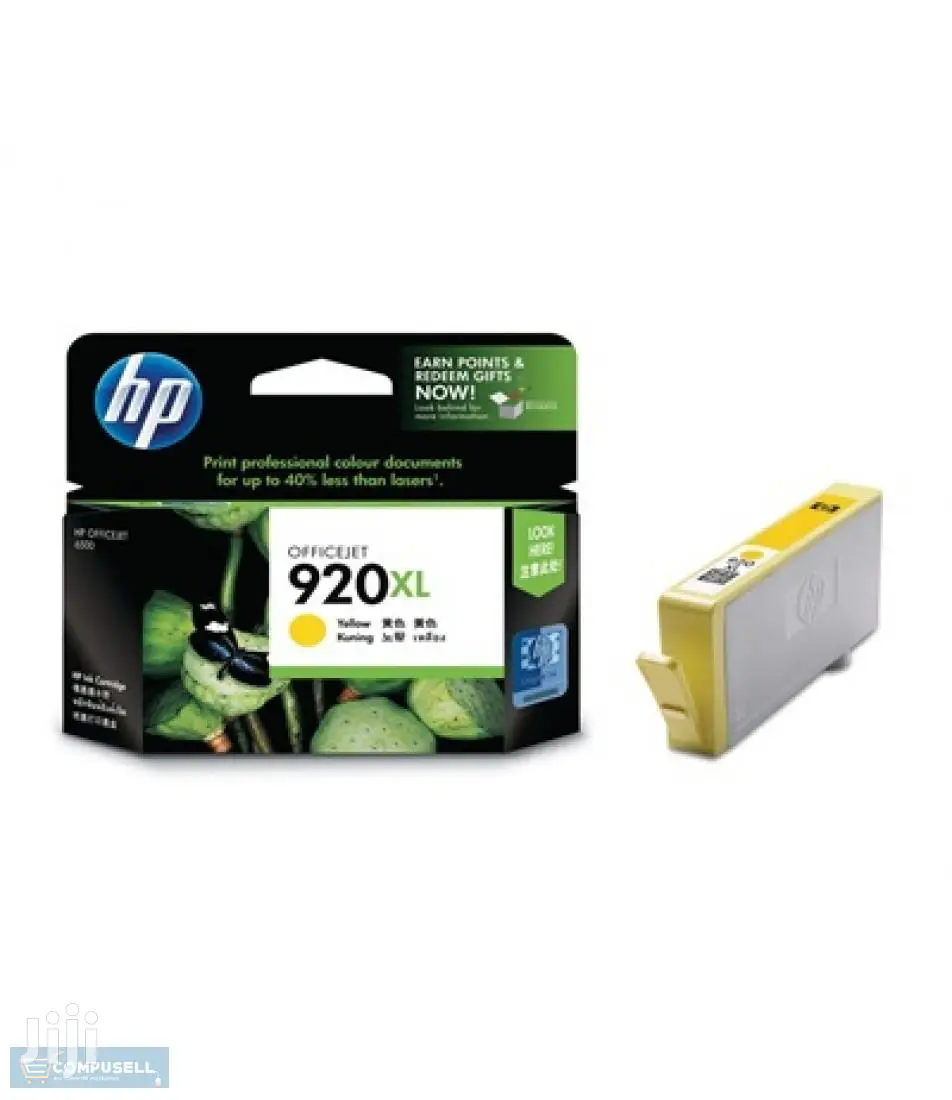 HP 920XL Yellow Officejet Ink Cartridge (CD974A)