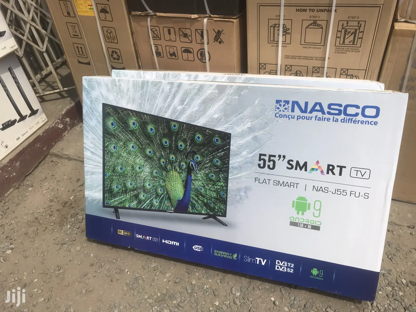 New Dvb-T2 Nasco 55" Uhd Smart Digital Satellite LED TV
