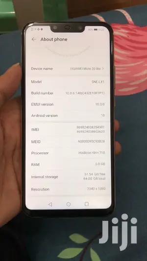New Huawei Mate 20 Lite 64 GB Gray