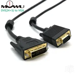 Dvi-I Male to Vga Male 15 Pin Video Cable 5m
