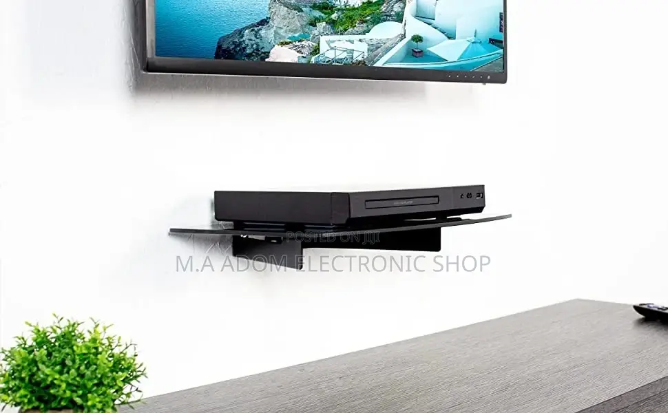 Single Tier Dvd Tempered Glass Shelf