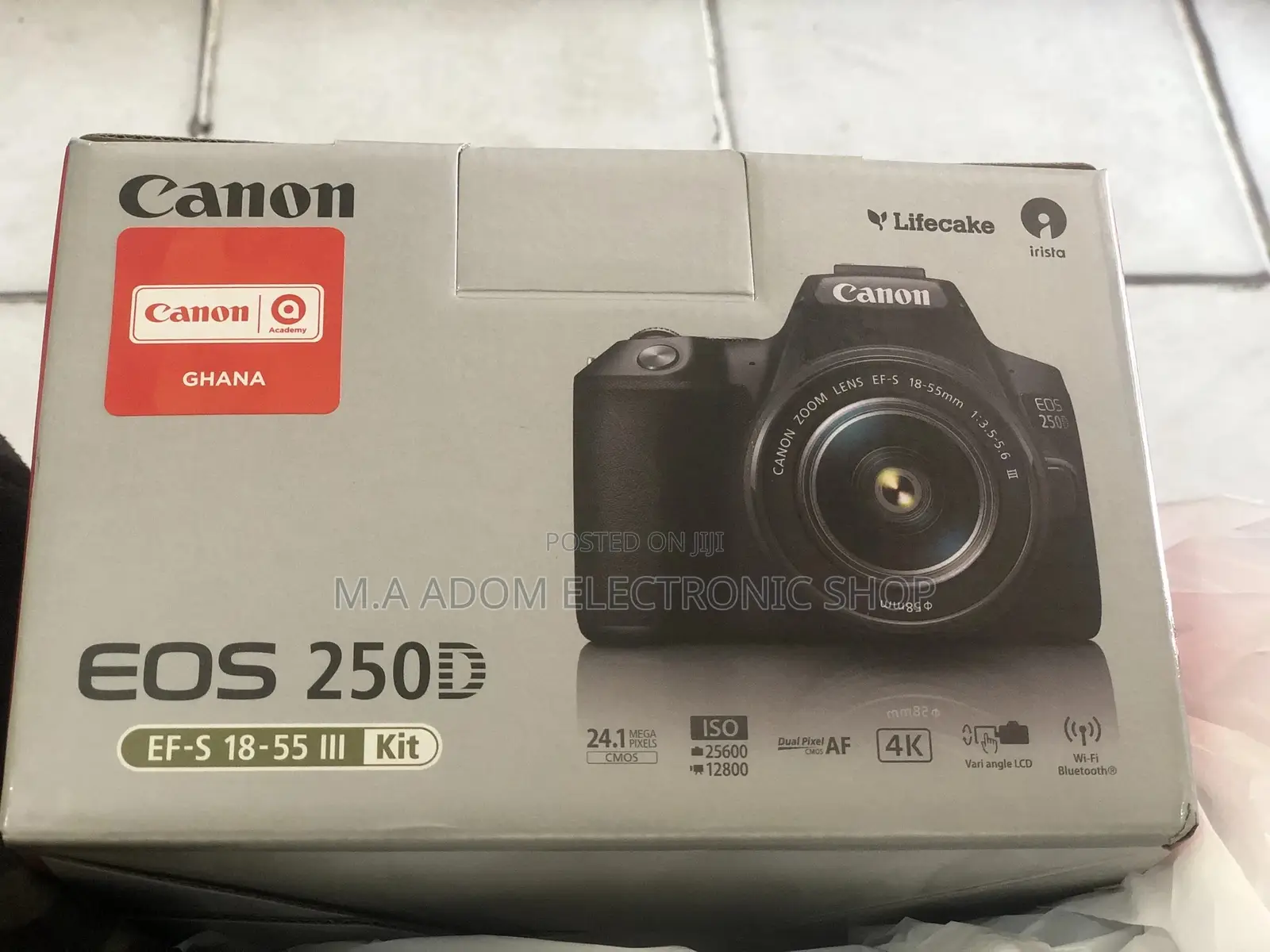 Quality CANON EOS 250D DSLR Camera With Ef-S 18-55 Mm F/3.5-
