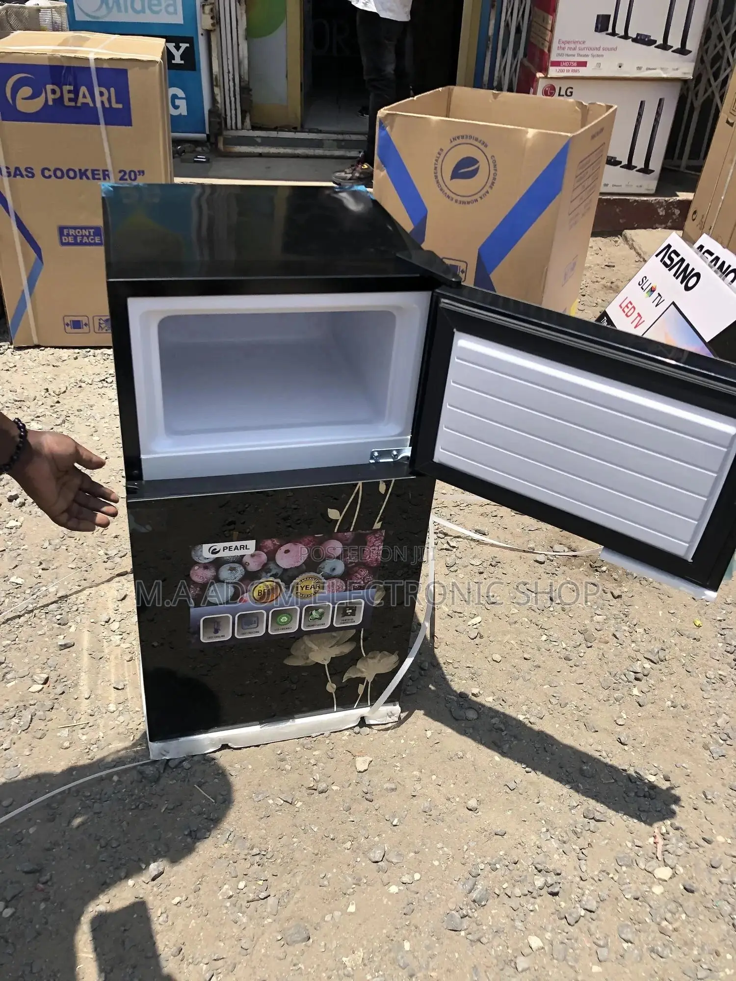 Pearl Table Top Double Door Fridge
