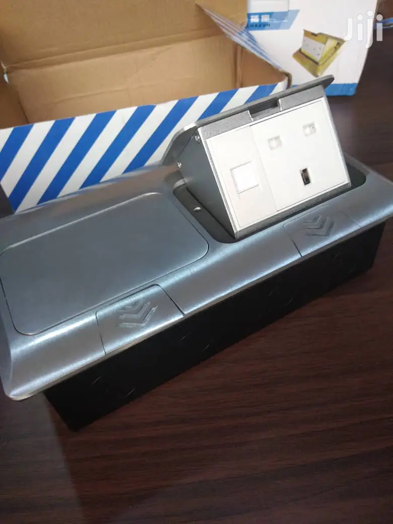Double Floor Socket With Data Port