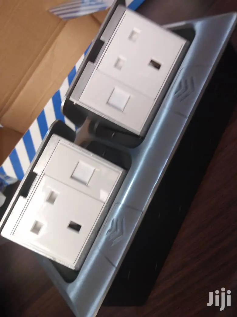 Double Floor Socket With Data Port
