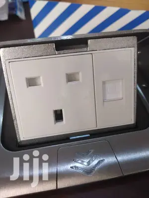 Double Floor Socket With Data Port
