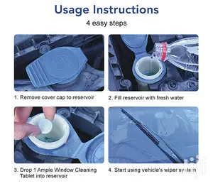 New Formula Windscreen/Glass Cleaning Tablets (5x Tablets)
