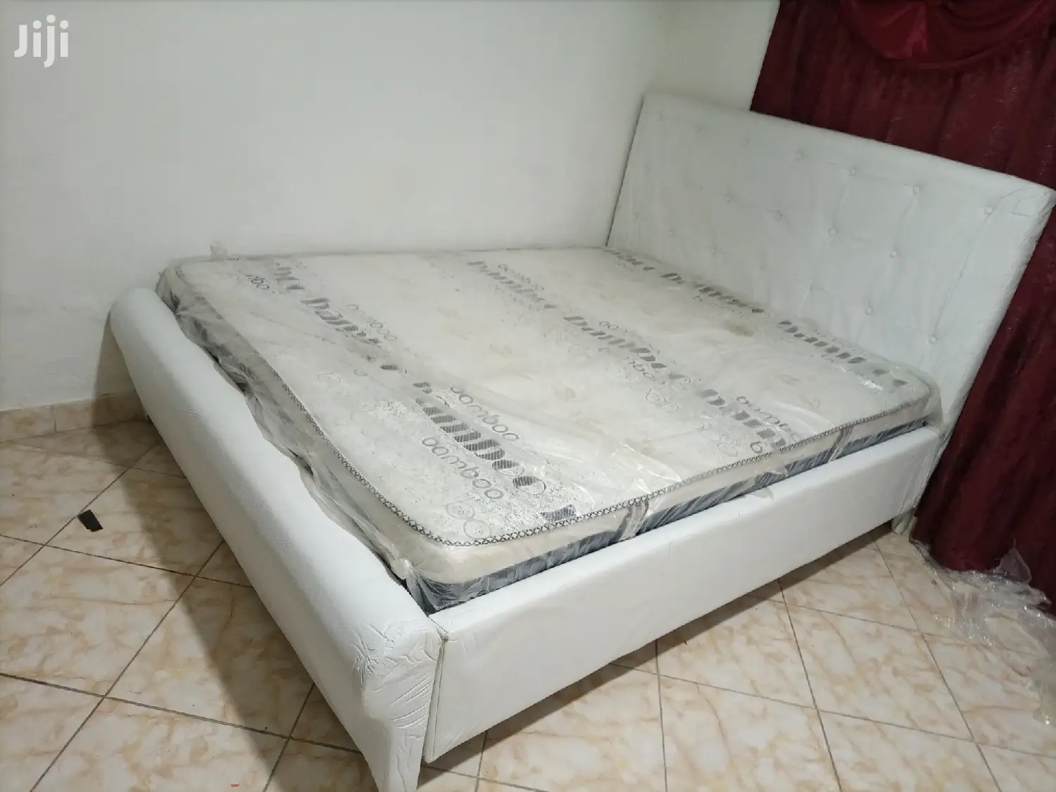 Elegant Queen-Size Bed With Mattress. Free Delivery