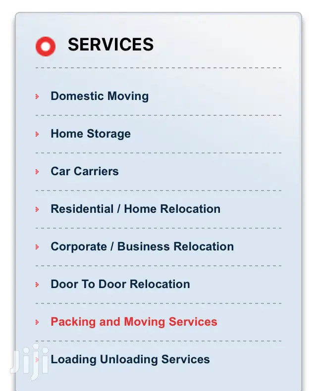 Packing &Moving /Relocating Service