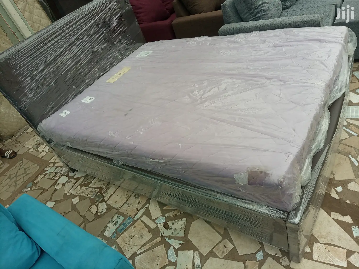 Lovely Queensize Bed With Matress . Free Delivery
