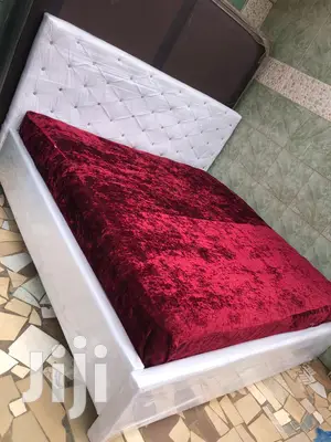 Pure White Kings Bed With Matress. Promotional